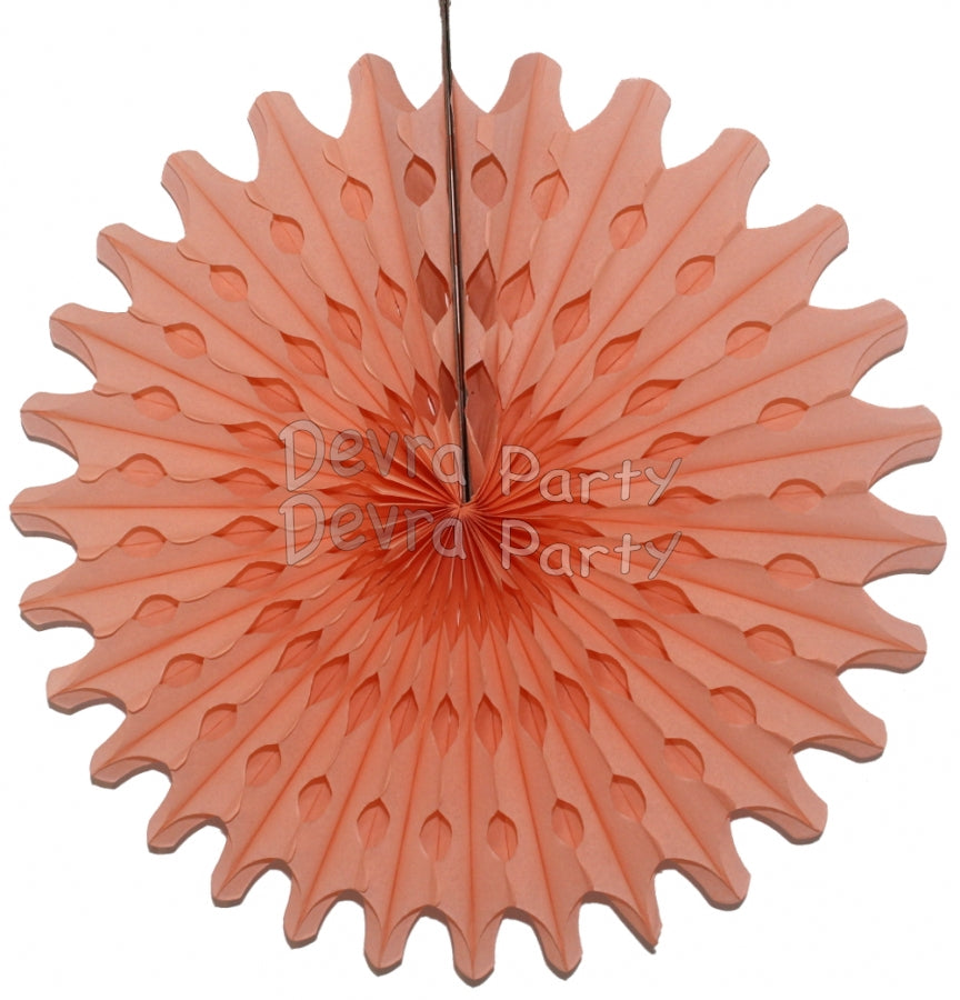 Tissue Paper Fan (Multiple Sizes & Colors)
